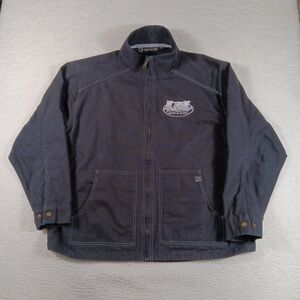 Dri-Duck Jacket Mens 2XL Black Canvas Outdoor Workwear Rancher Western Mechanic